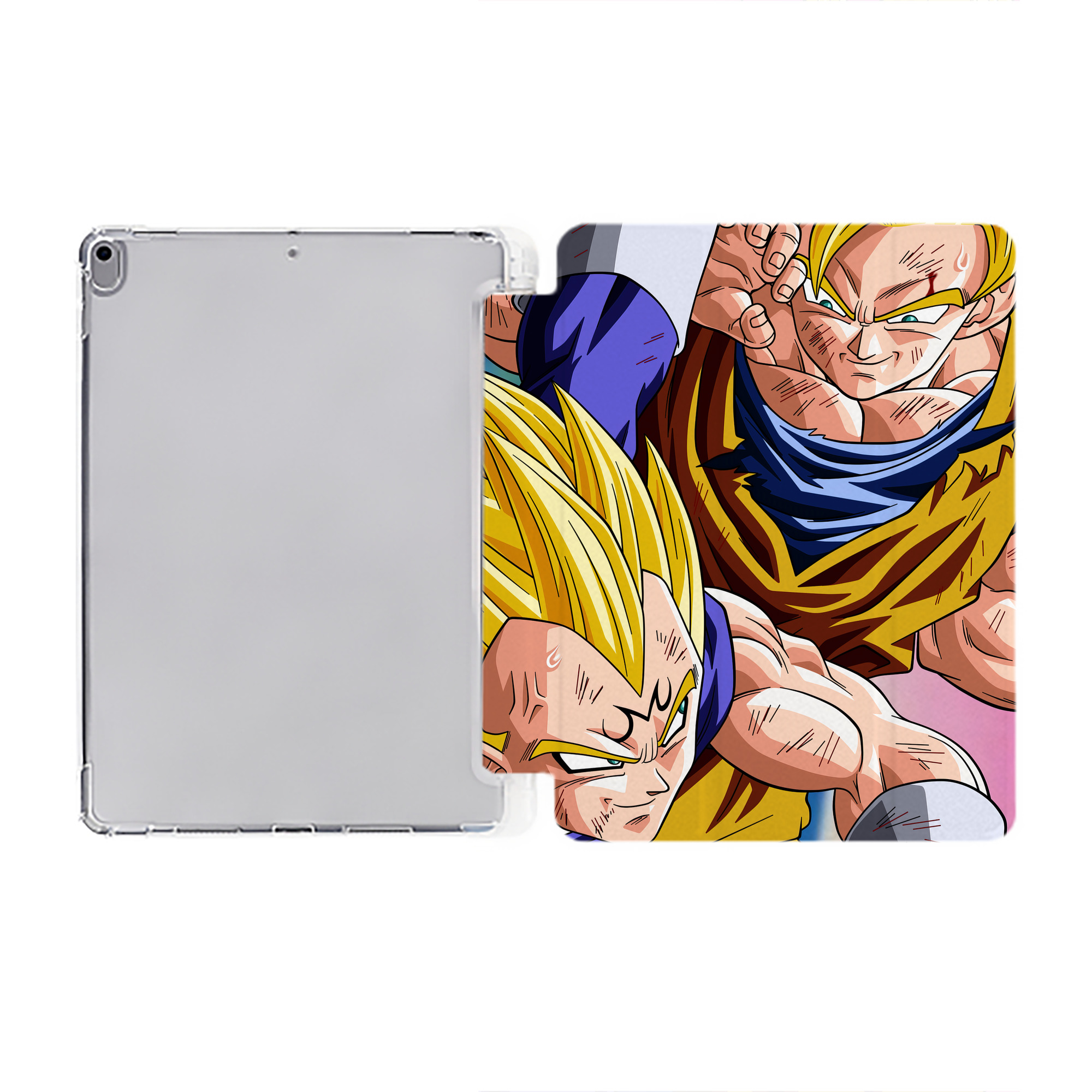 （画像用） ドラゴンボール DRAGON BALL IPad ケース ペン収納付き 三つ折りスタンド PUレザー×シリコン 対応機種9.5/10.5/10.9インチ